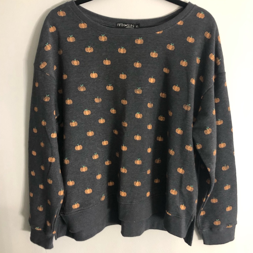 X-Large Vintage Pumpkin Fall Crewneck